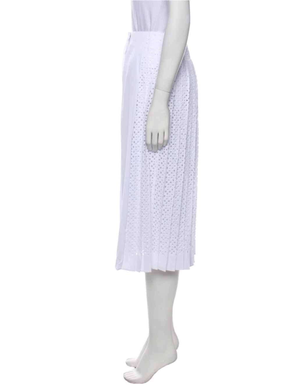 Tory Burch Carine Eyelet Midi Skirt